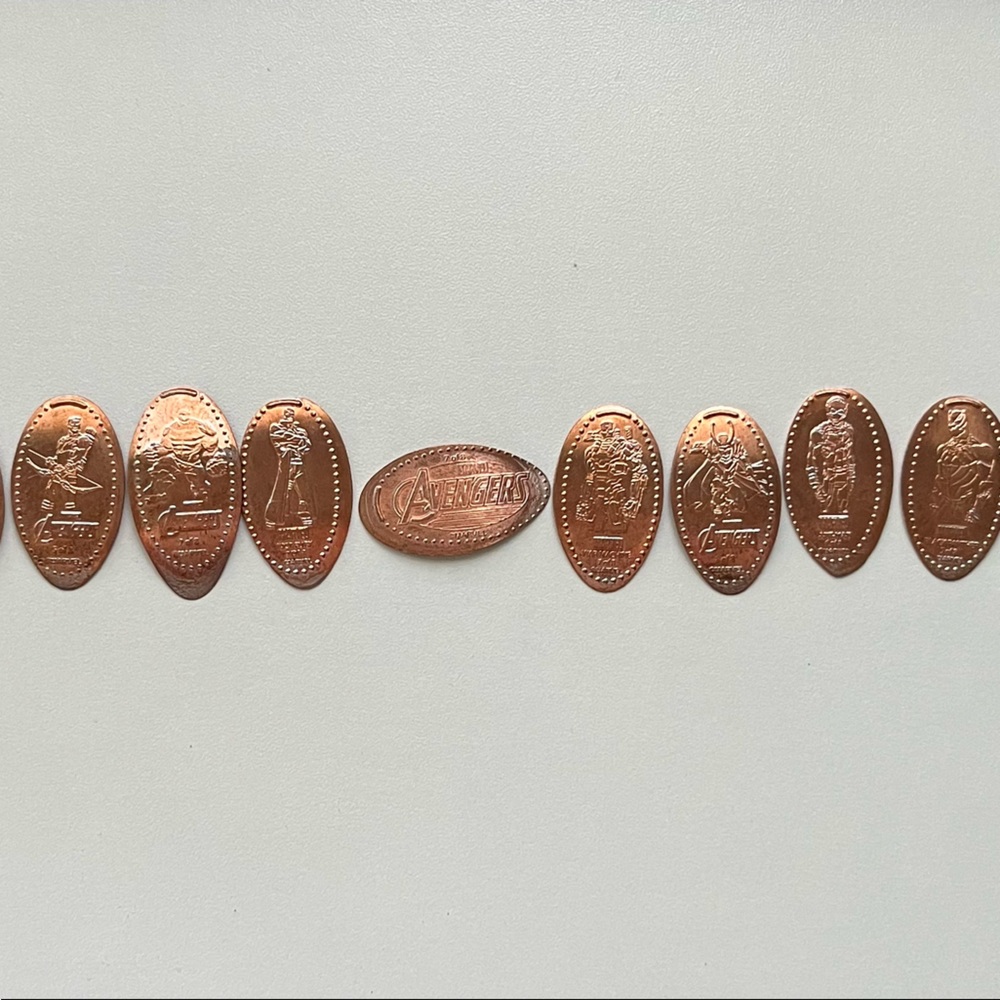 16 Marvel Pressed Pennies